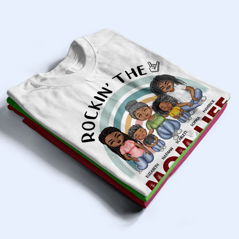 Losing My Mind One Kid At A Time - Mother And Grandma Gift - Personalized Custom T Shirt