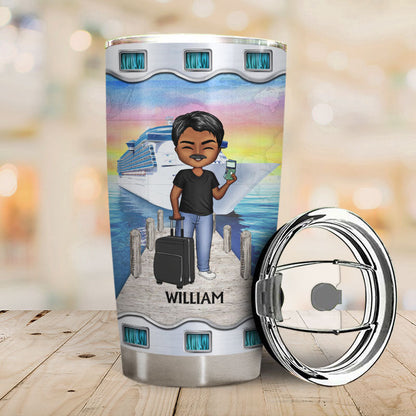 Just A Girl Boy Who Loves Cruising - Gift For Traveling Lovers - Personalized Custom Tumbler