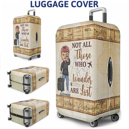 Just A Girl Boy Who Loves Travel Photography - Gift For Traveling Lovers - Personalized Custom Luggage Cover