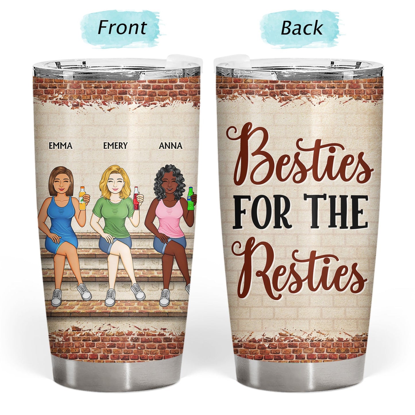 We're Not Sugar And Spice And Everything Nice We're Sage And Hood Family Best Friends - Bestie BFF Gift - Personalized Custom Tumbler