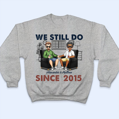 Together Since - Anniversary, Birthday Gift For Spouse, Lover, Husband, Wife, Boyfriend, Girlfriend, Couple - Personalized Custom T Shirt