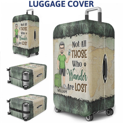 Just A Girl Boy Who Loves Traveling Adventure - Gift For Traveling Lovers - Personalized Custom Luggage Cover