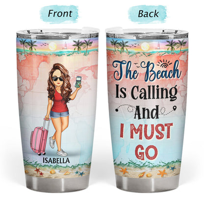 Just A Girl Boy Who Loves Traveling Adventure - Gift For Traveling Lovers - Personalized Custom Tumbler