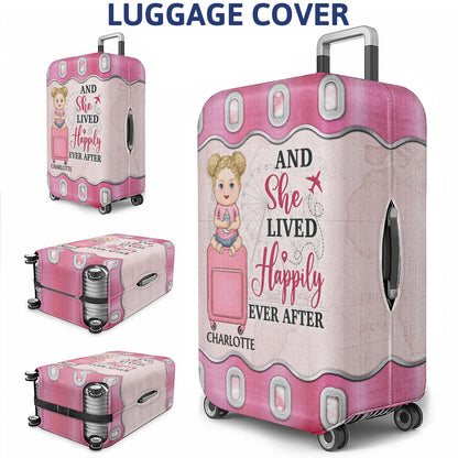 Just A Girl Boy Who Loves Traveling Cruising - Birthday Gift For Him, Her, Kid, Friends, Family, Trippin', Vacation Lovers - Personalized Custom Luggage Cover