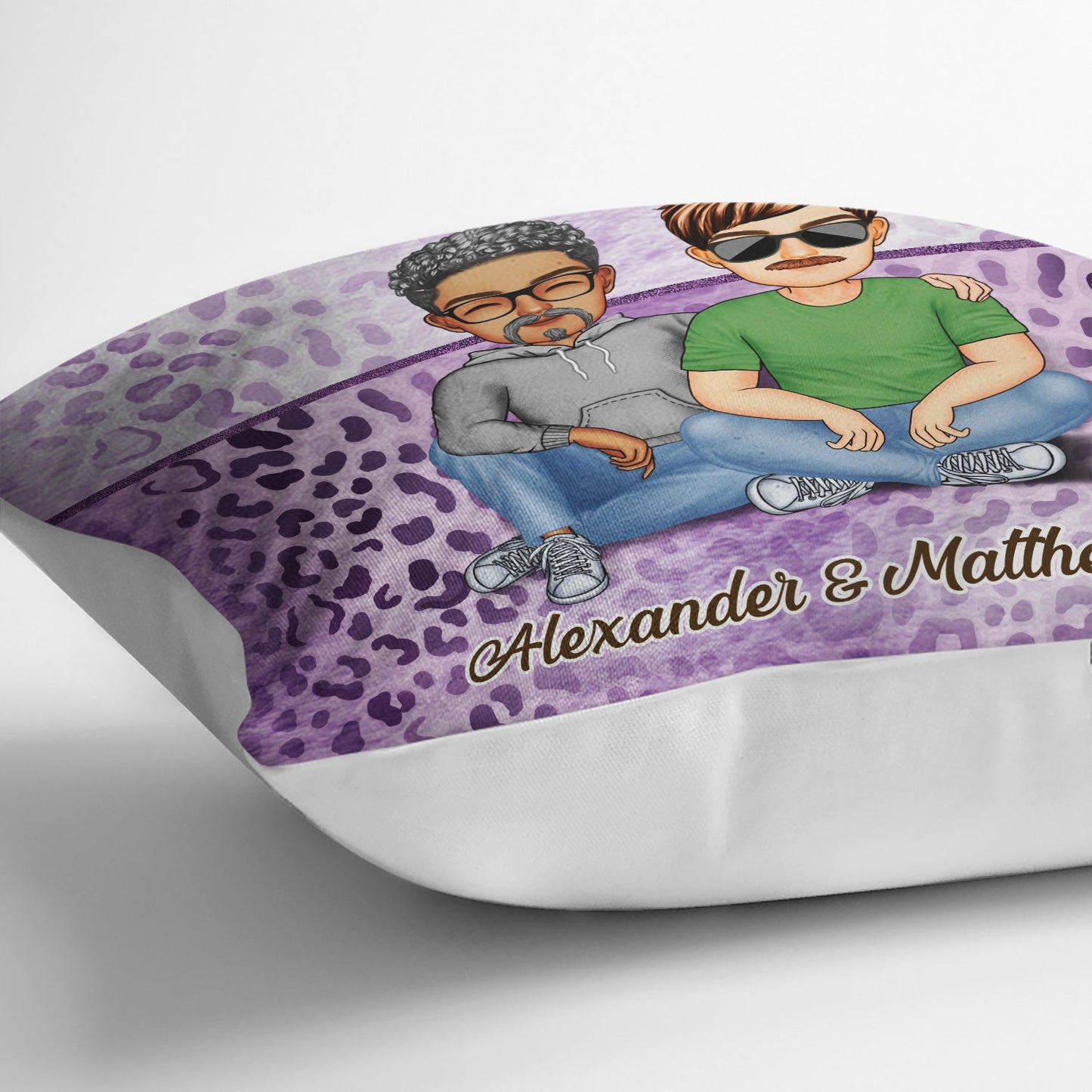 Together Since Cartoon Couple - Anniversary, Birthday Gift For Spouse, Husband, Wife, Boyfriend, Girlfriend - Personalized Custom Pillow