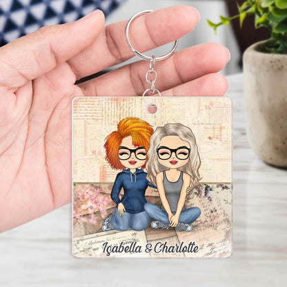 Together Since Couple - Anniversary, Birthday Gift For Spouse, Husband, Wife, Boyfriend, Girlfriend - Personalized Custom Acrylic Keychain