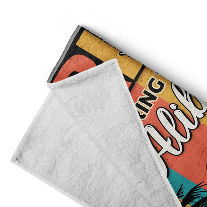 Girls' Trip I'll Bring The Alibi Retro Beaches Swimming Picnic Vacation Traveling - Birthday, Funny Gift For Her, Besties, Family - Personalized Custom Beach Towel