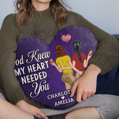 My Heart Is Wherever You Are - Anniversary, Loving Gift For Couples, Husband, Wife - Personalized Heart Shaped Pillow