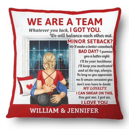 We're A Team - Gift For Couples - Personalized Pillow