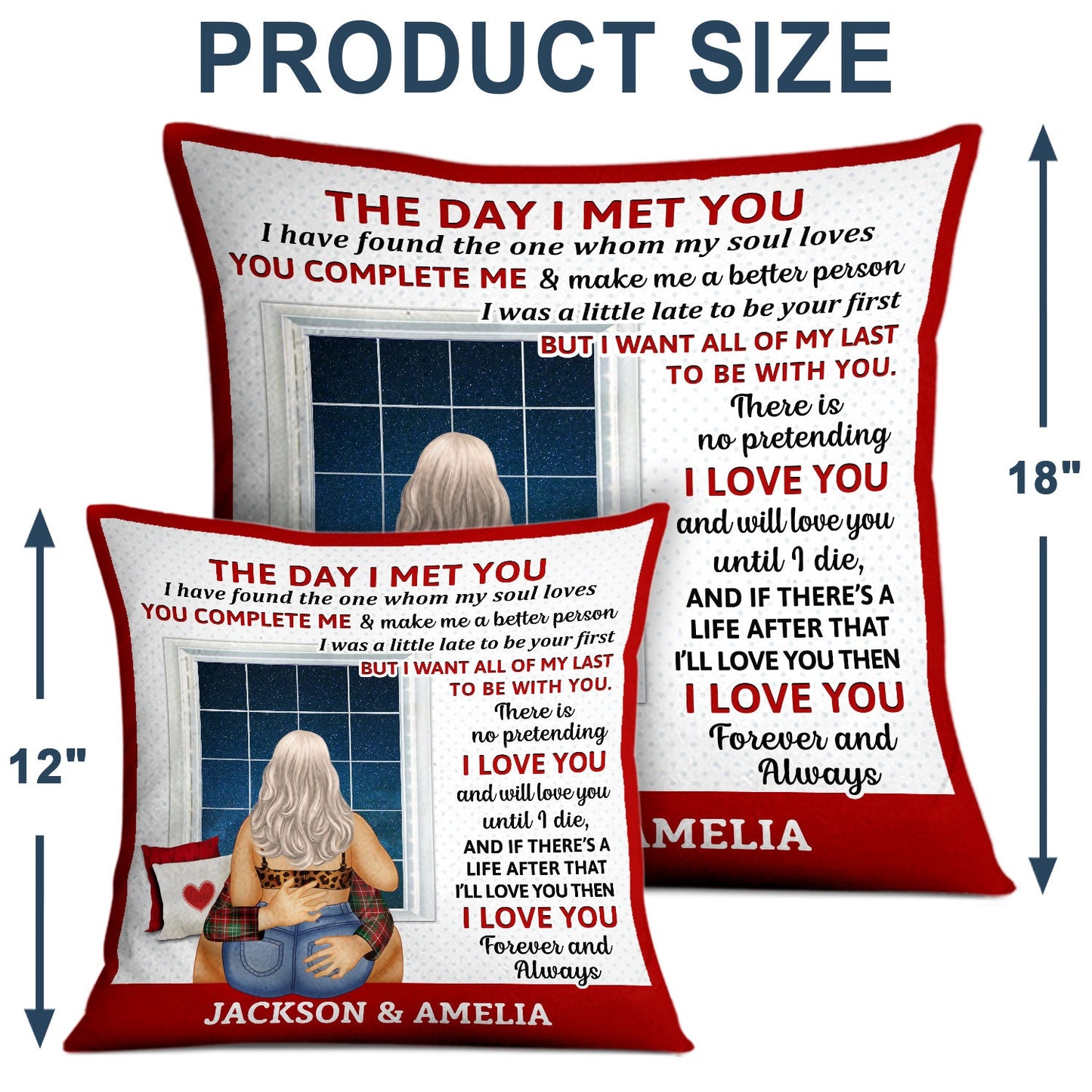 We're A Team - Gift For Couples - Personalized Pillow