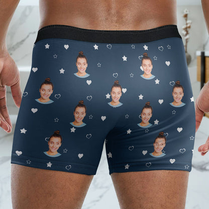 Custom Photo Orgasm Donor I Licked It So It's Mine - Funny Gift For Husband, Boyfriend - Personalized Men's Boxer Briefs