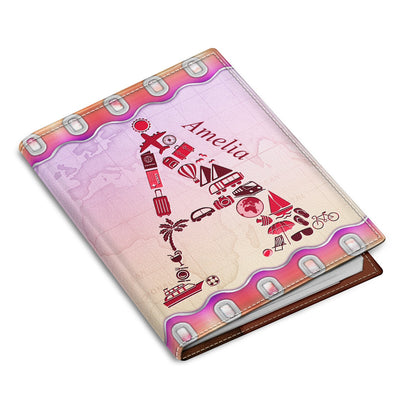 Monogram - Birthday Gift For Him, Her, Family, Trippin', Vacation Lovers - Personalized Passport Cover, Passport Holder