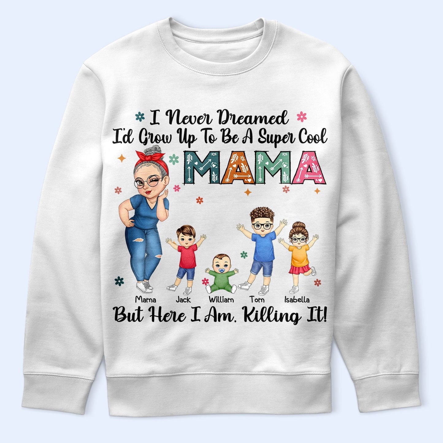 Grow Up To Be A Super Cool Grandma - Funny Gift For Grandma, Mom, Nana, Gigi - Personalized T Shirt