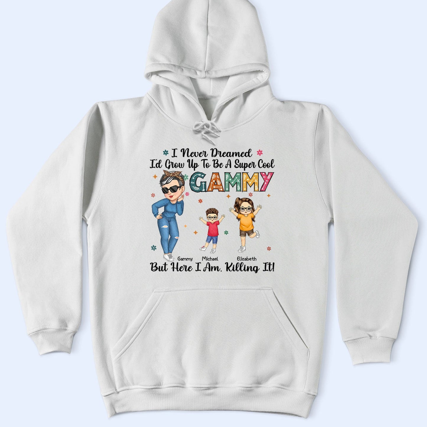 Grow Up To Be A Super Cool Grandma - Funny Gift For Grandma, Mom, Nana, Gigi - Personalized T Shirt