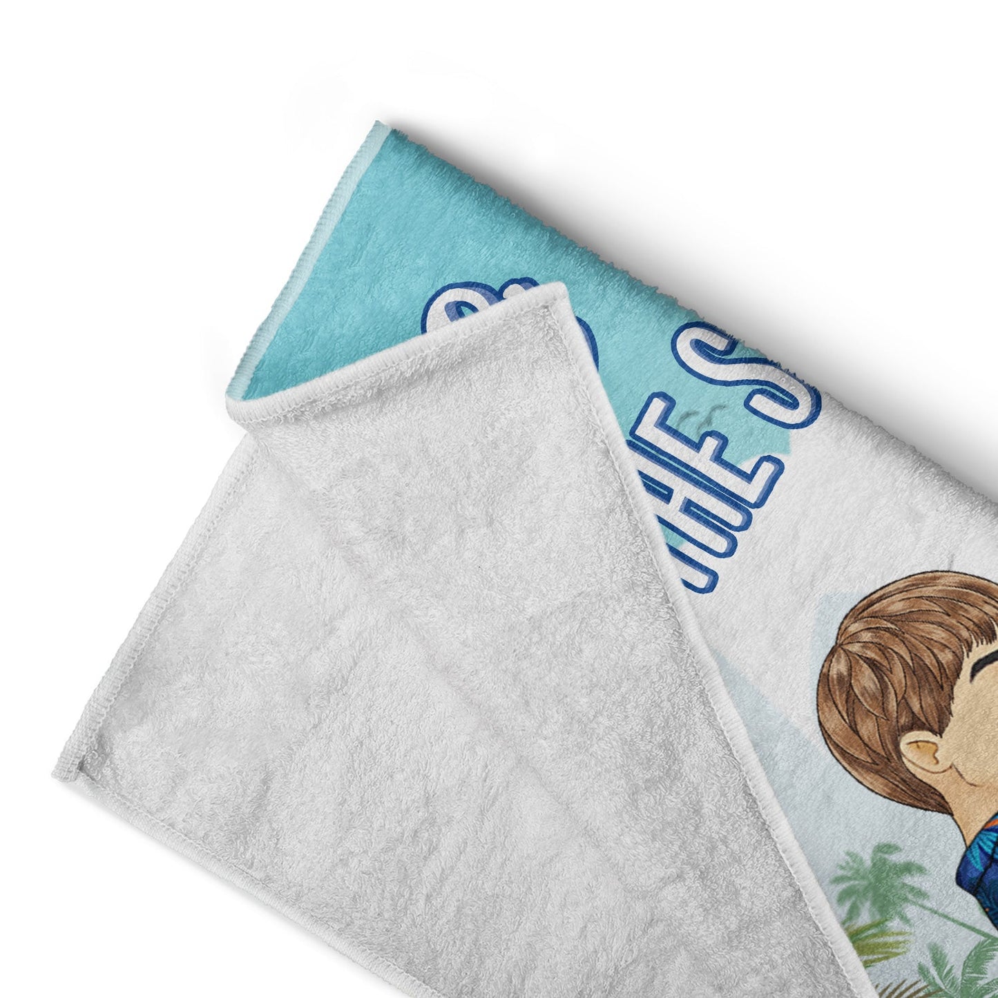 You And Me And The Sea - Loving, Anniversary, Vacation, Travel Gift For Spouse, Husband, Wife, Couple, Boyfriend, Girlfriend - Personalized Beach Towel