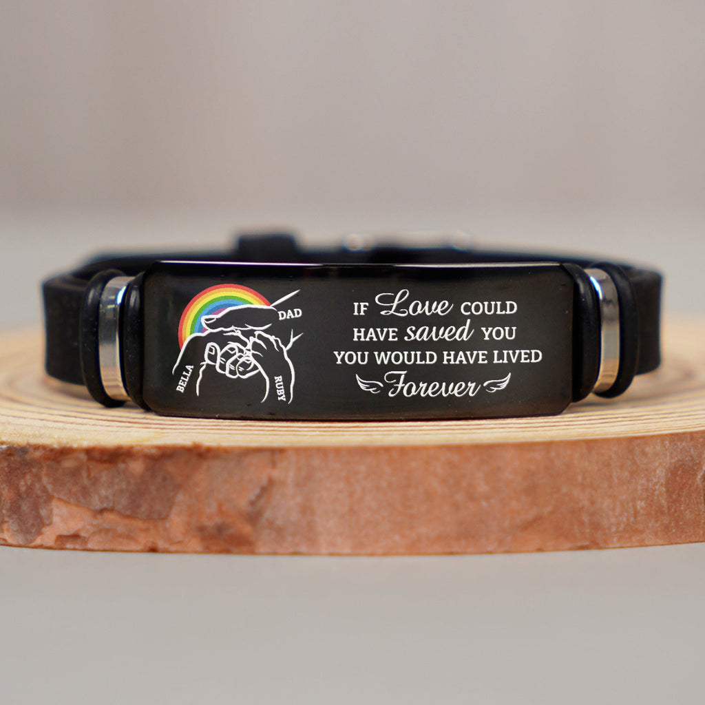 You Left Paw Prints On My Heart - Memorial Gift For Dog Lovers, Dog Mom, Dog Dad - Personalized Engraved Bracelet