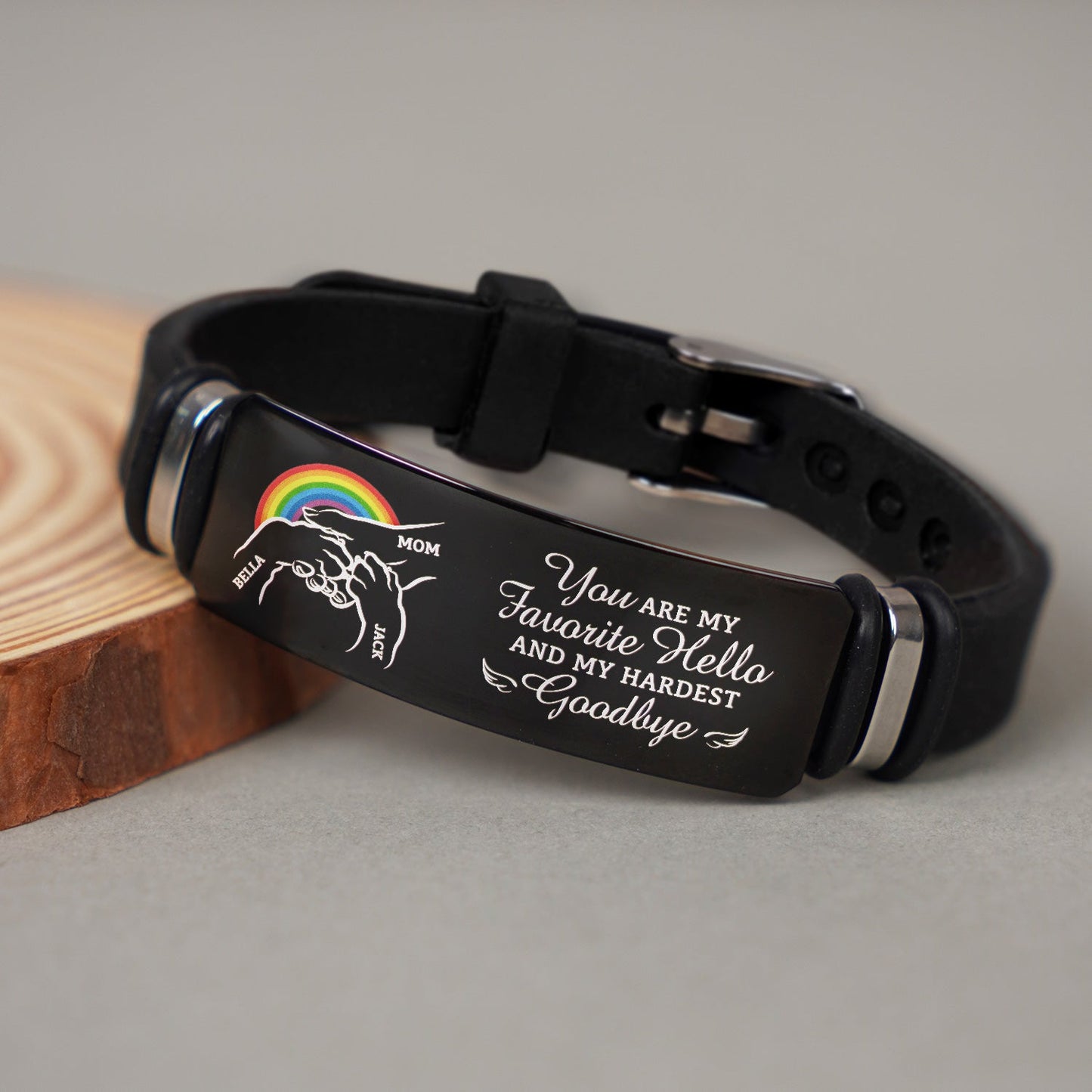 You Left Paw Prints On My Heart - Memorial Gift For Dog Lovers, Dog Mom, Dog Dad - Personalized Engraved Bracelet