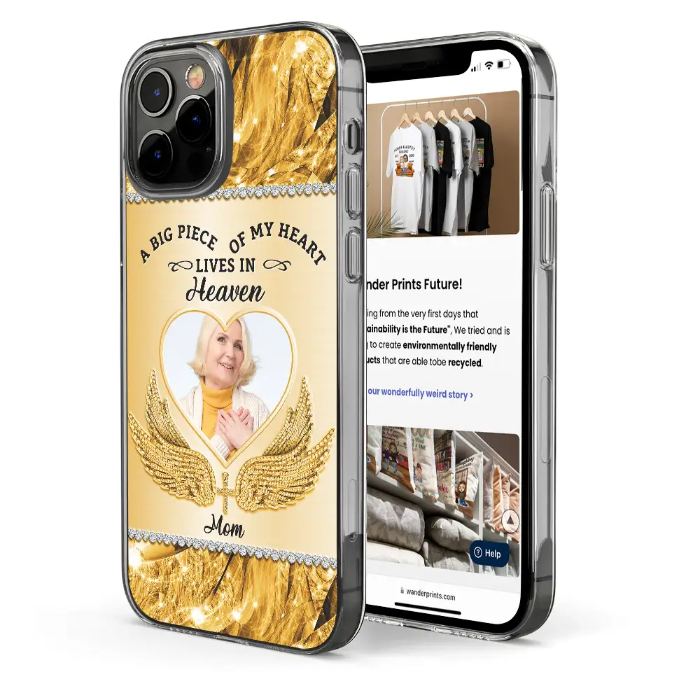 Custom Photo I Will Always Carry You With Me - Personalized Clear Phone Case