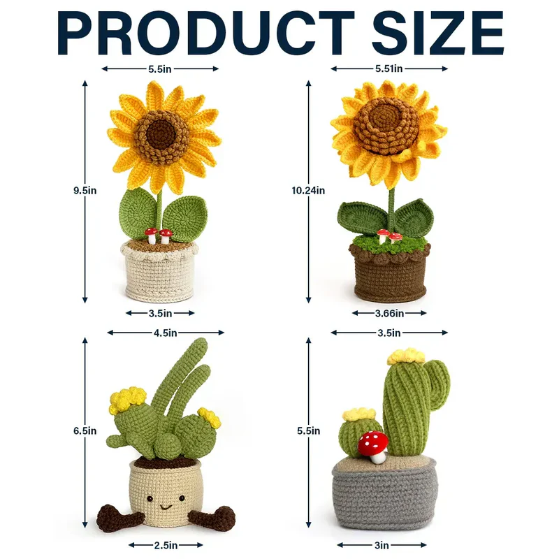 Sunflower Sometimes You Forget You Are Awesome - Personalized Crochet Plant Pot