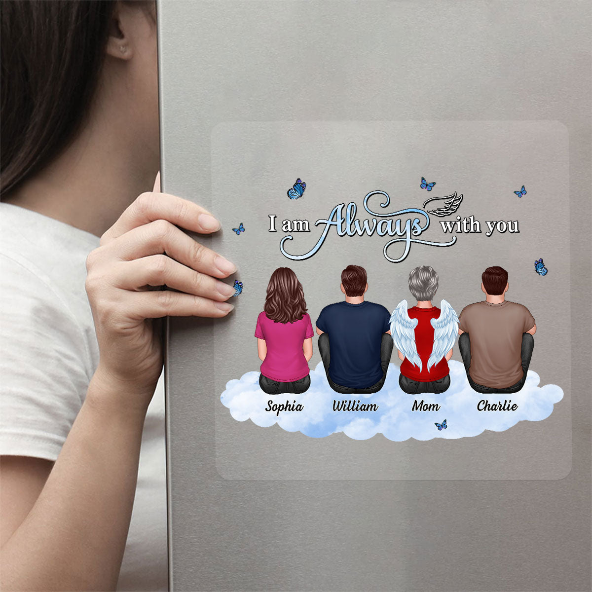 Always With You Family Memorial Remembrance Sympathy Gift Personalized Decal
