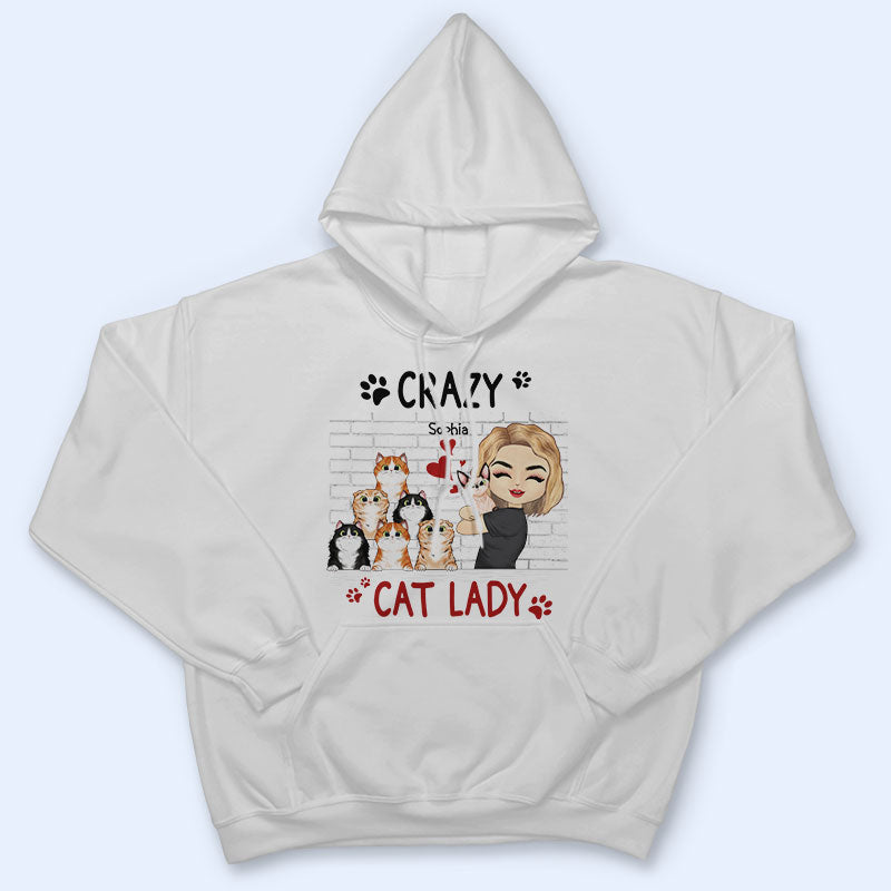 Chibi Girl Best Friends For Life - Gift For Cat Lovers - Personalized Custom T Shirt