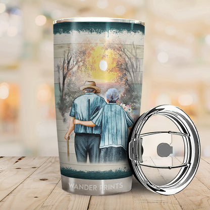 Wander Prints Couple Gifts, Birthday Gifts, Anniversary Gift, Grandparents Day Gifts - When We Get To The End Of Our Lives Together, Old Couple Gift, Custom Tumbler, Travel Cup, Insulated 20oz Tumbler