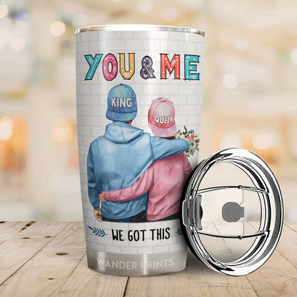 Wander Prints Couple Gifts, Birthday Gifts, Anniversary Gift, Grandparents Day Gifts - I Love You More The End I Win Husband Wife, Couple Gift, Custom Tumbler, Travel Cup, Insulated 20oz Tumbler