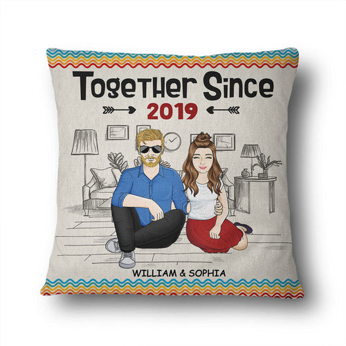Family Couple Together Since Husband And Wife - Gift For Couples - Personalized Custom Pillow
