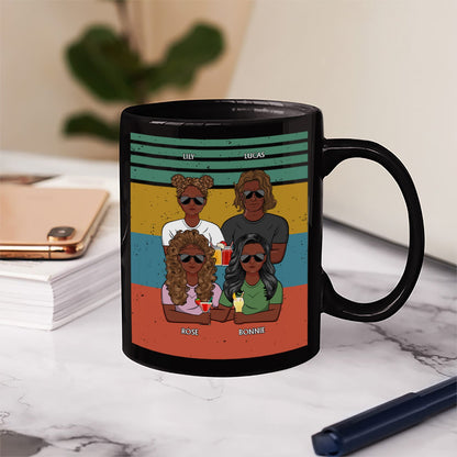 Dear Mom Great Job We're Awesome Thank You - Birthday, Loving Gift For Mother, Grandma, Grandmother - Personalized Custom Black Mug