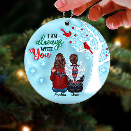 Always With You Berry Tree 3D Inflated Family Memorial Keepsake Personalized Acrylic Ornament