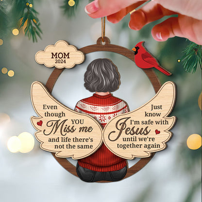 Message From Lost Loved One Memorial Keepsake Personalized 2-Layer Wooden Ornament