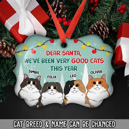 Very Good Cats This Year - Personalized Custom Aluminum Ornament Ornament The Next Custom Gift