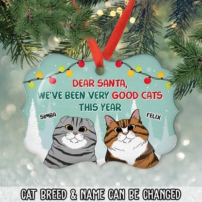 Very Good Cats This Year - Personalized Custom Aluminum Ornament Ornament The Next Custom Gift