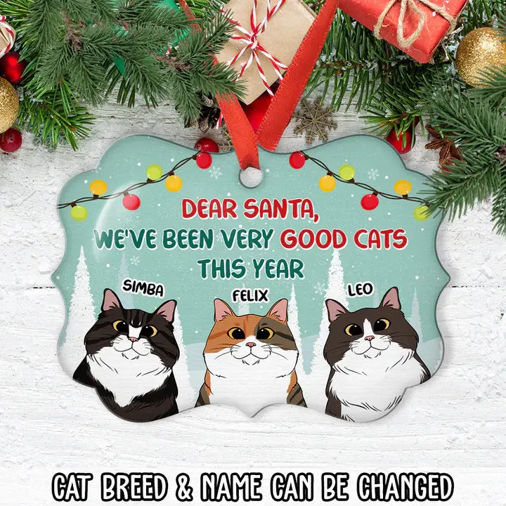 Very Good Cats This Year - Personalized Custom Aluminum Ornament Ornament The Next Custom Gift