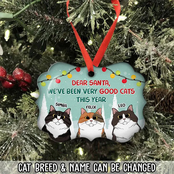 Very Good Cats This Year - Personalized Custom Aluminum Ornament Ornament The Next Custom Gift