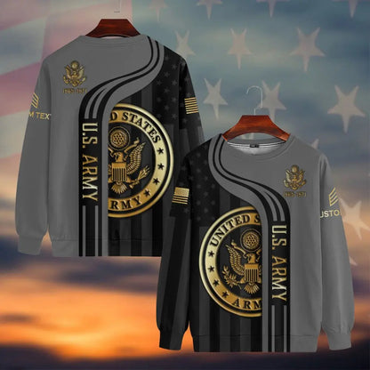 Veterans - Customized  U.S Veteran Proudly Served - Personalized 3D Shirt (VT) Shirts & Tops The Next Custom Gift