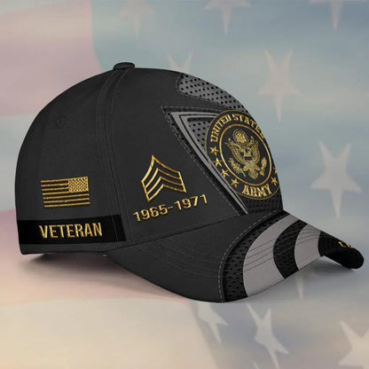 Veterans - Customized U.S Veteran Proudly Served - Personalized Cap (HN) Cap The Next Custom Gift