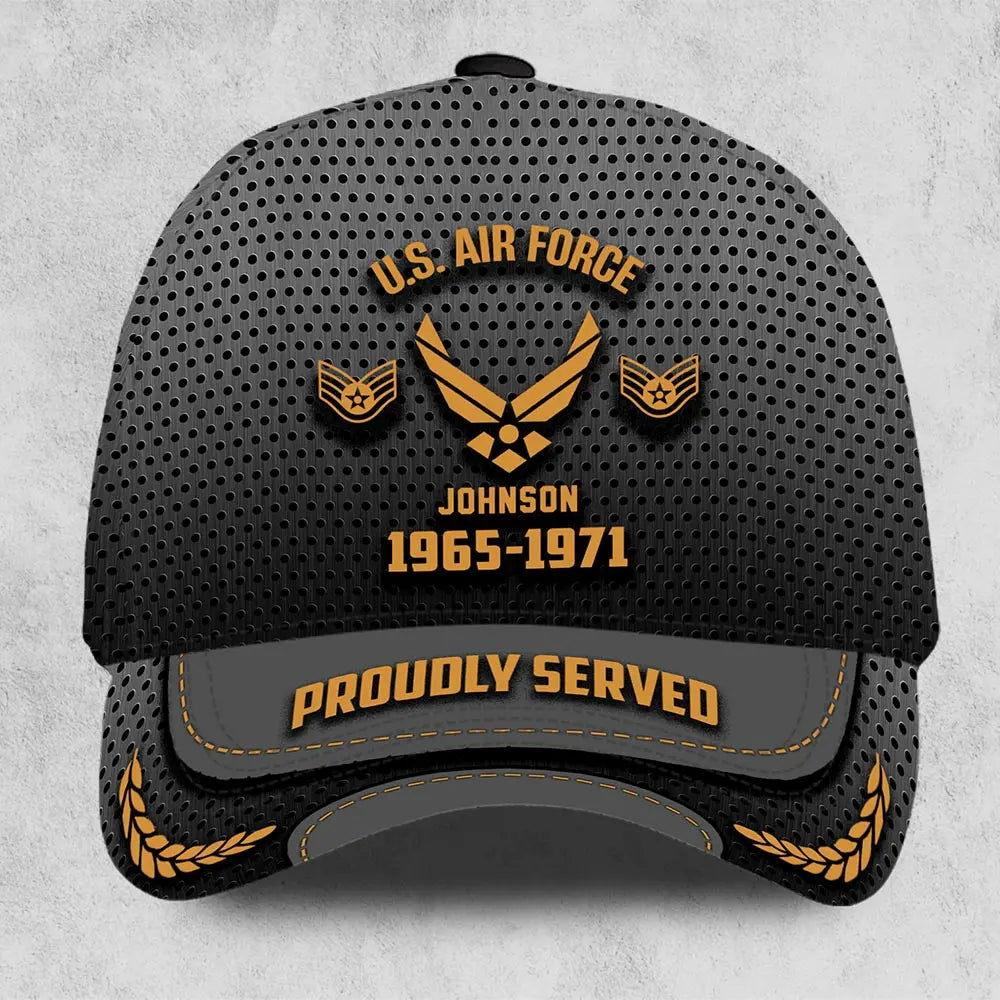 Veterans - US Veteran Proudly Served - Personalized Cap (HJ) Hat The Next Custom Gift