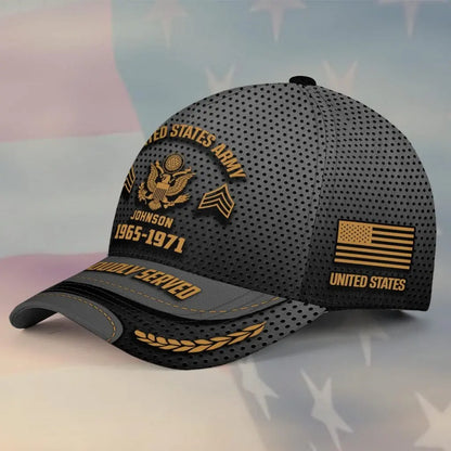 Veterans - US Veteran Proudly Served - Personalized Cap (HJ) Hat The Next Custom Gift