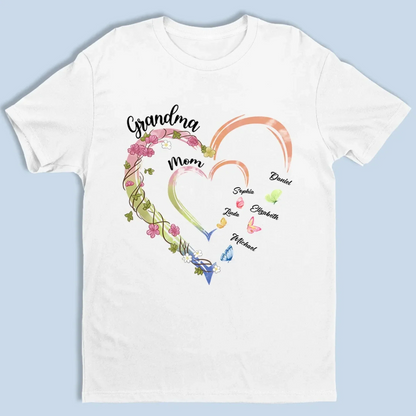 Family Is Where Love Is Endless - Family Personalized Custom Unisex T-shirt, Premium T-shirt, Hoodie - Gift For Mom, Grandma