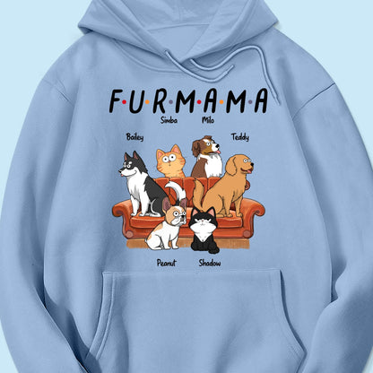 Dog Mom Cat Mom Fur Mama Personalized Shirt