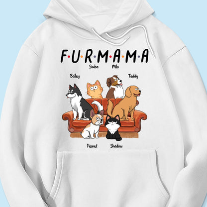 Dog Mom Cat Mom Fur Mama Personalized Shirt