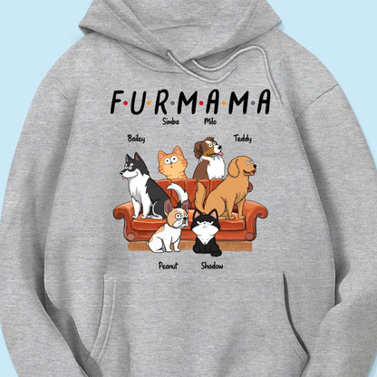 Dog Mom Cat Mom Fur Mama Personalized Shirt