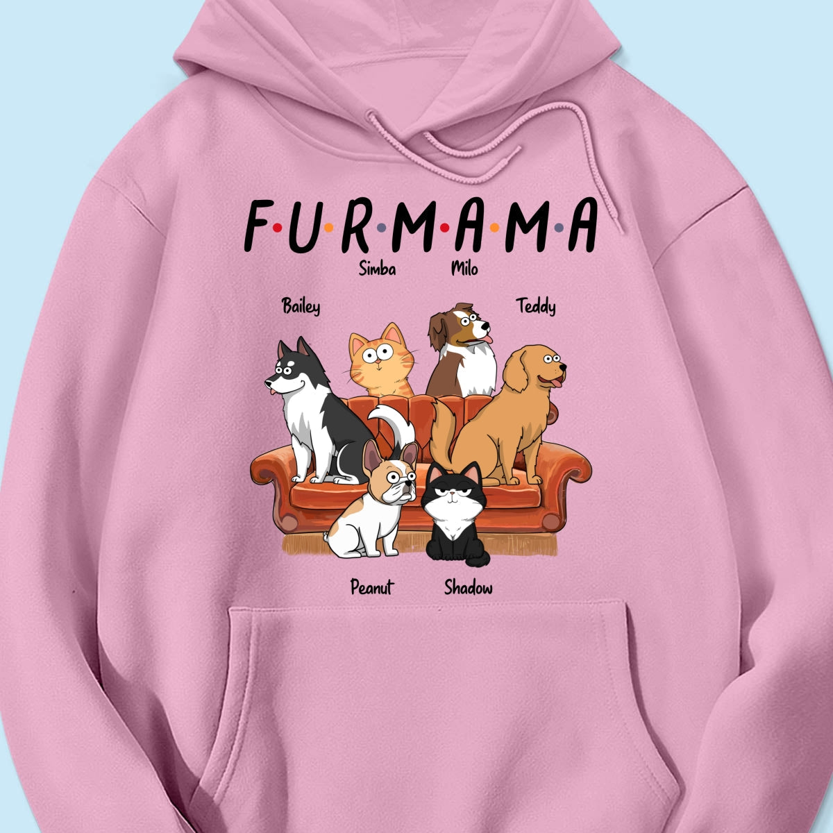 Dog Mom Cat Mom Fur Mama Personalized Shirt