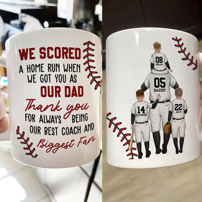 We Scored A Home Run - Personalized Mug Mug The Next Custom Gift