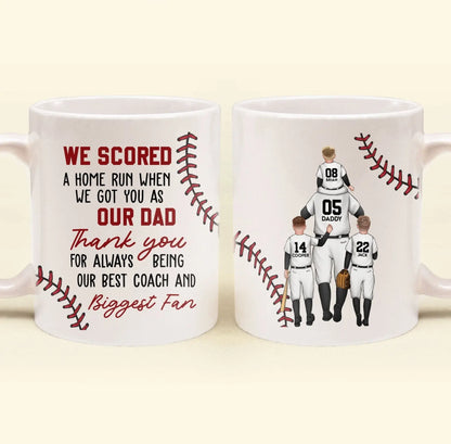 We Scored A Home Run - Personalized Mug Mug The Next Custom Gift