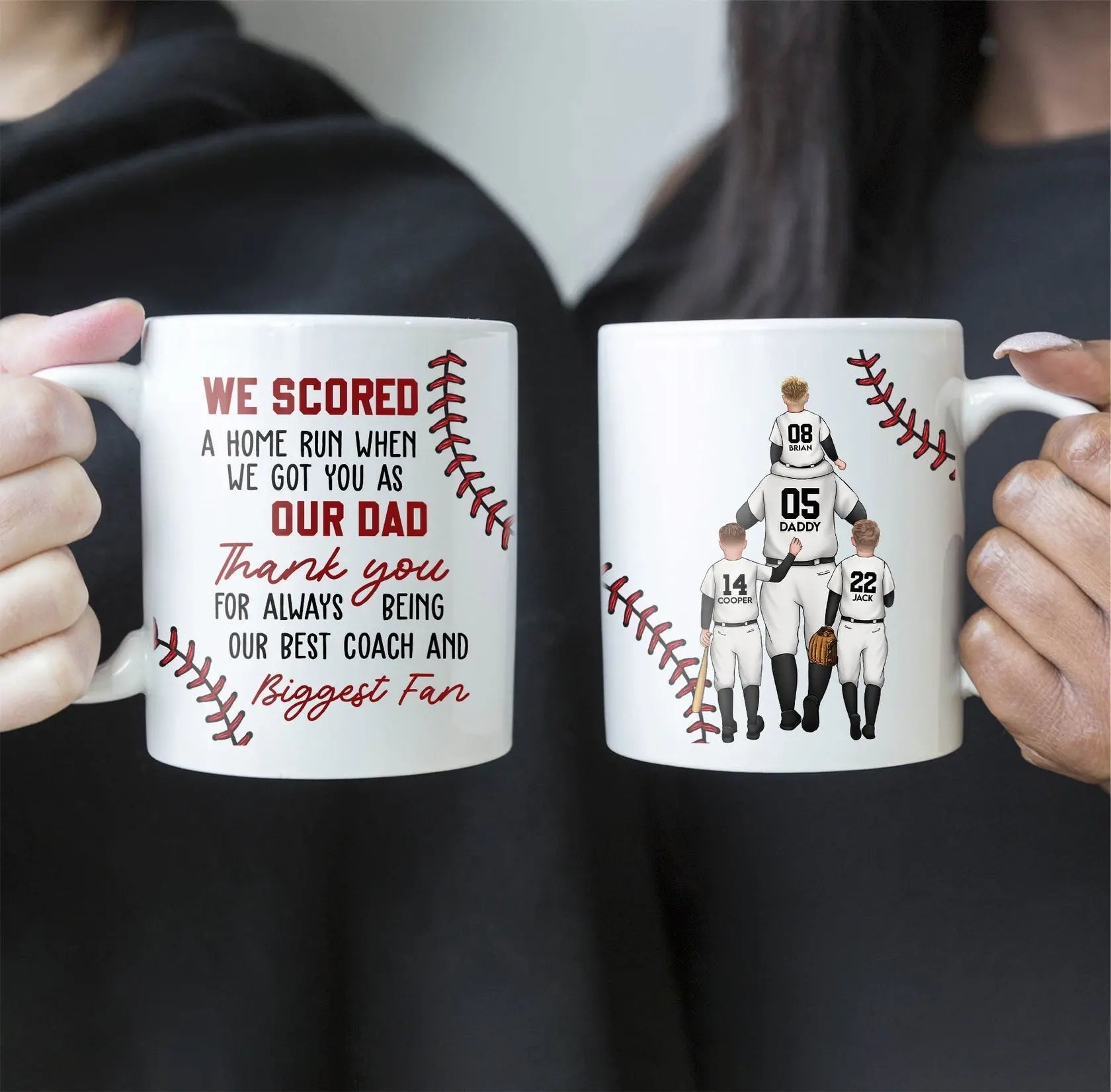 We Scored A Home Run - Personalized Mug Mug The Next Custom Gift