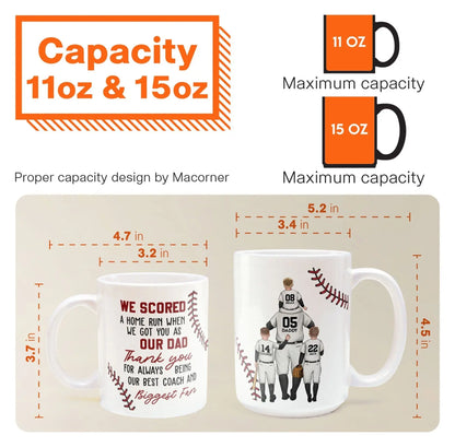 We Scored A Home Run - Personalized Mug Mug The Next Custom Gift