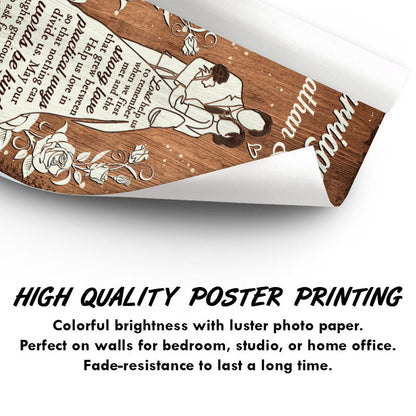 Wedding Couple Marriage Prayer - Couple Gift - Personalized Custom Poster