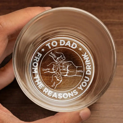 What Dad Really Wants Is A Nap - Family Personalized Custom Whiskey Glass - Father's Day, Gift For Dad, Grandpa Whiskey Glass The Next Custom Gift